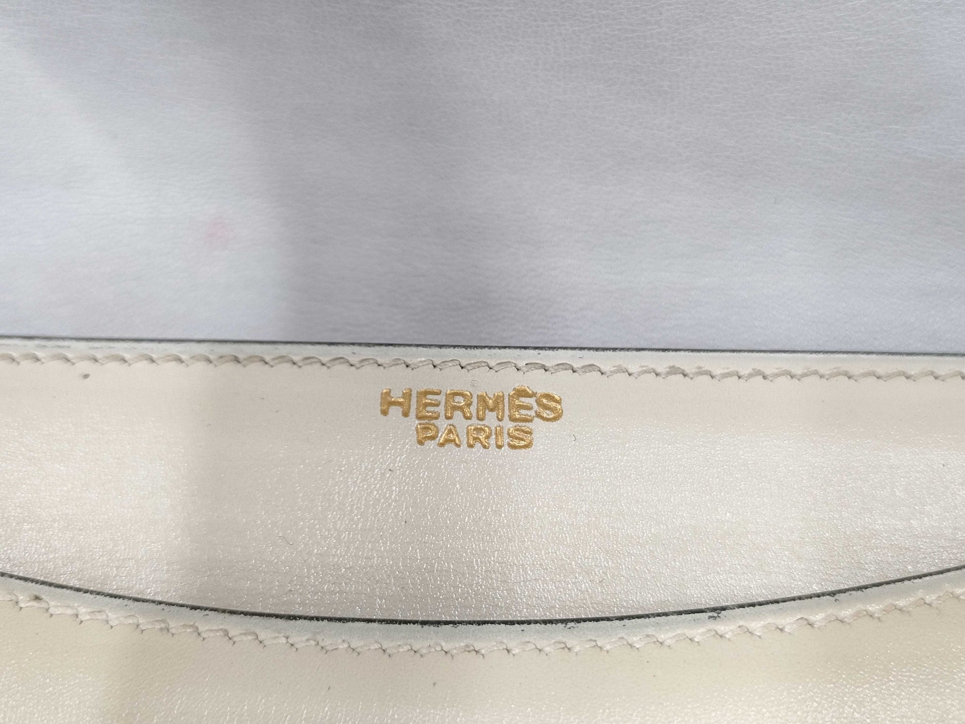 HERMES Ring Do Leather Handbag