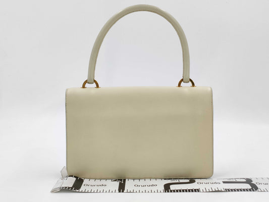 HERMES Ring Do Leather Handbag