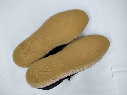 LOUIS VUITTON deck shoes suede size 7 loafers