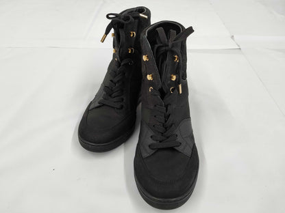 LOUIS VUITTON Monogram Mini High-Top Sneakers size 35.5 Sneakers
