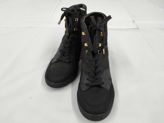LOUIS VUITTON Monogram Mini High-Top Sneakers size 35.5 Sneakers