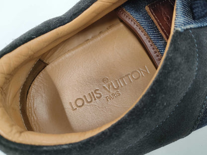 LOUIS VUITTON Denim/Suede Sneakers Size 10.5 Sneakers