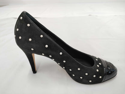 CHANEL Suede Pumps Size 36