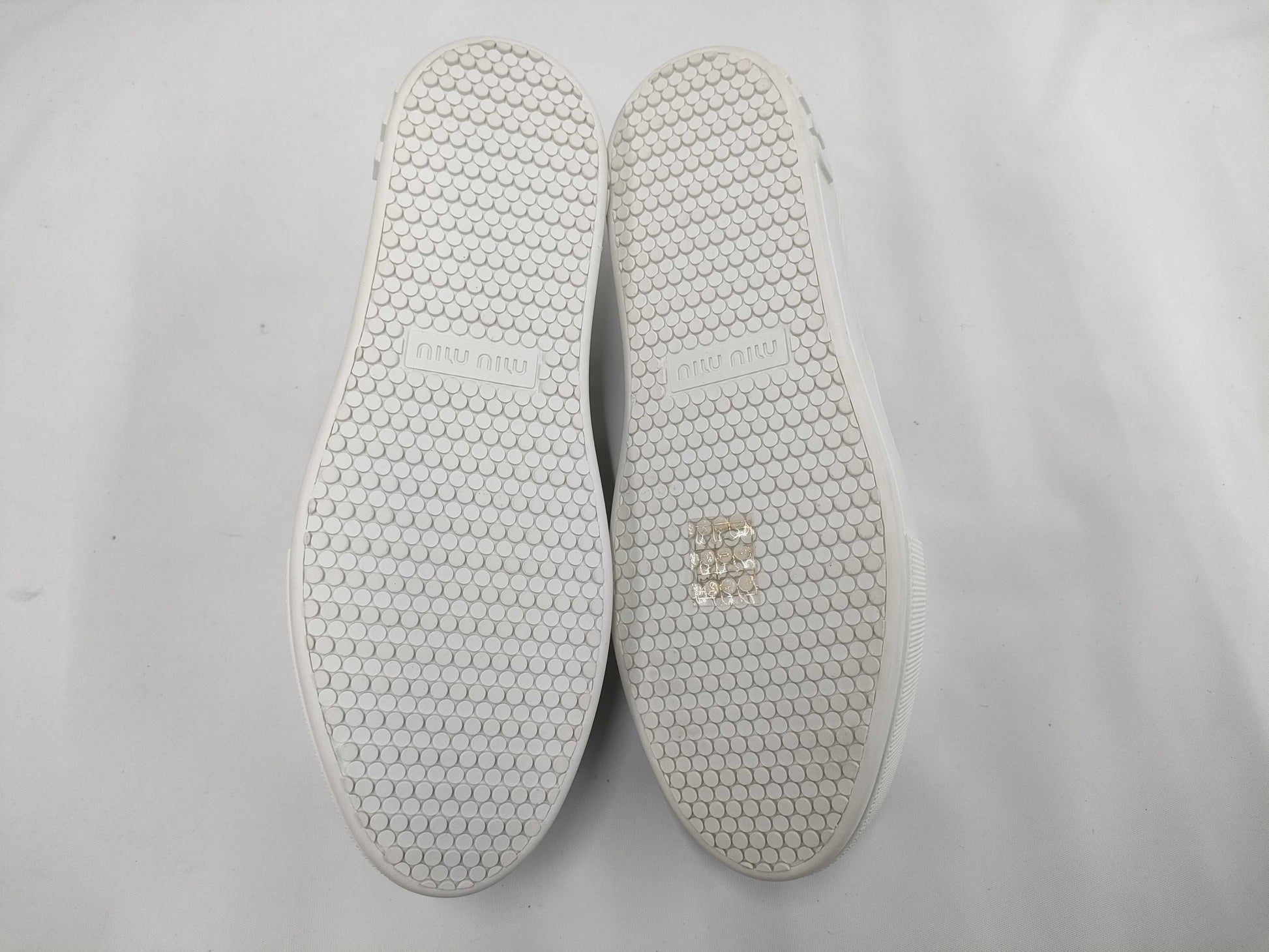 Miu Miu Beaded Slip-on Loafers, Size 36