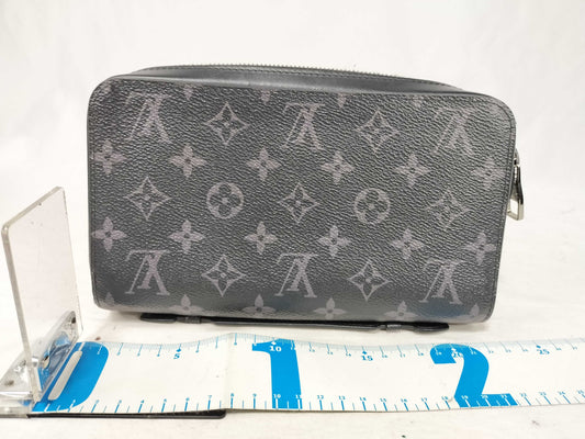 LOUIS VUITTON M61698 Monogram Eclipse Zippy XL M61698 CA3199 Wallet/Second Bag