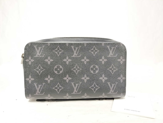LOUIS VUITTON M61698 Monogram Eclipse Zippy XL M61698 CA3199 Wallet/Second Bag