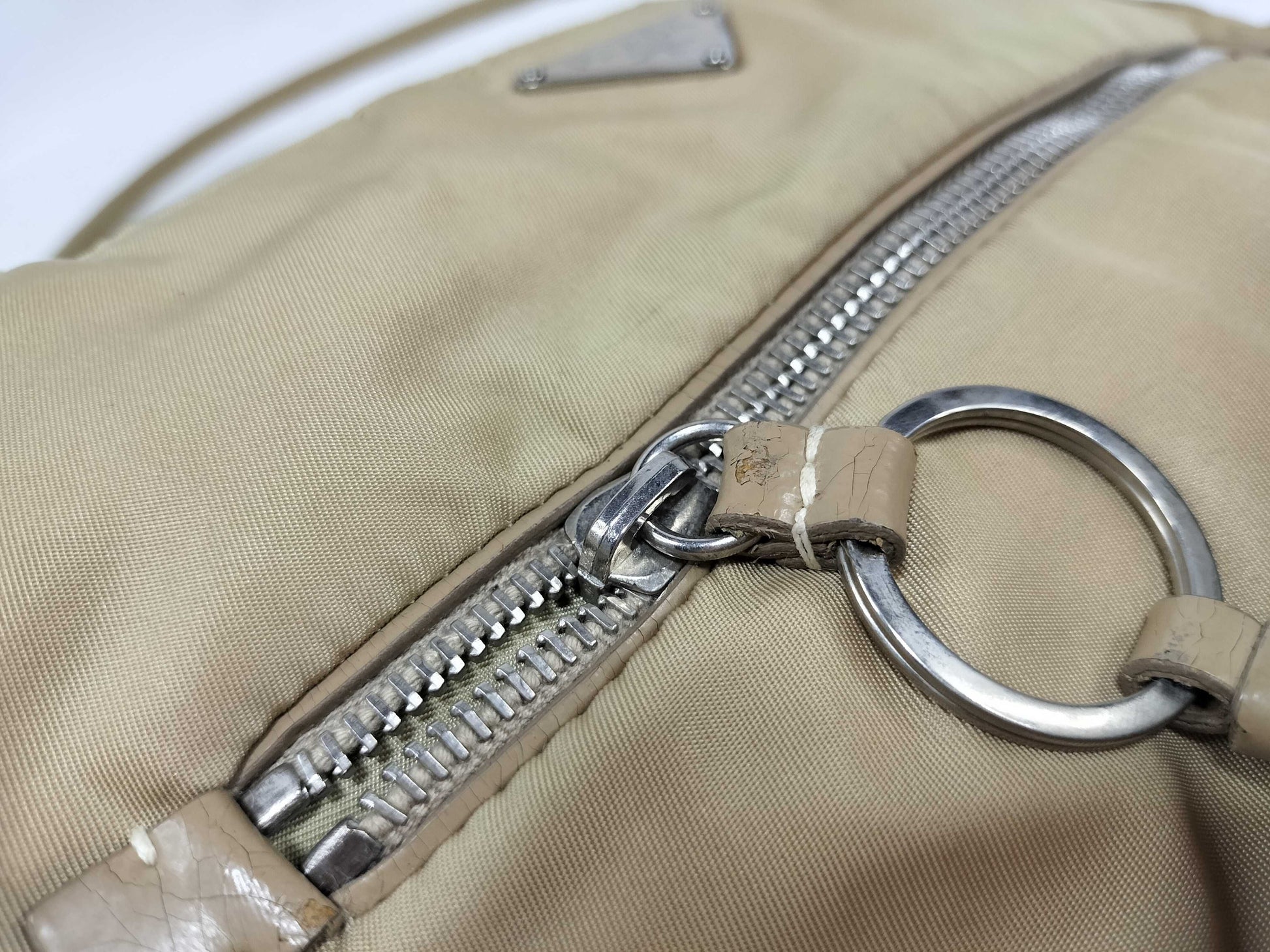 PRADA nylon PRADA enamel tote bag