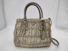PRADA Triangle Logo Gathered Handbag