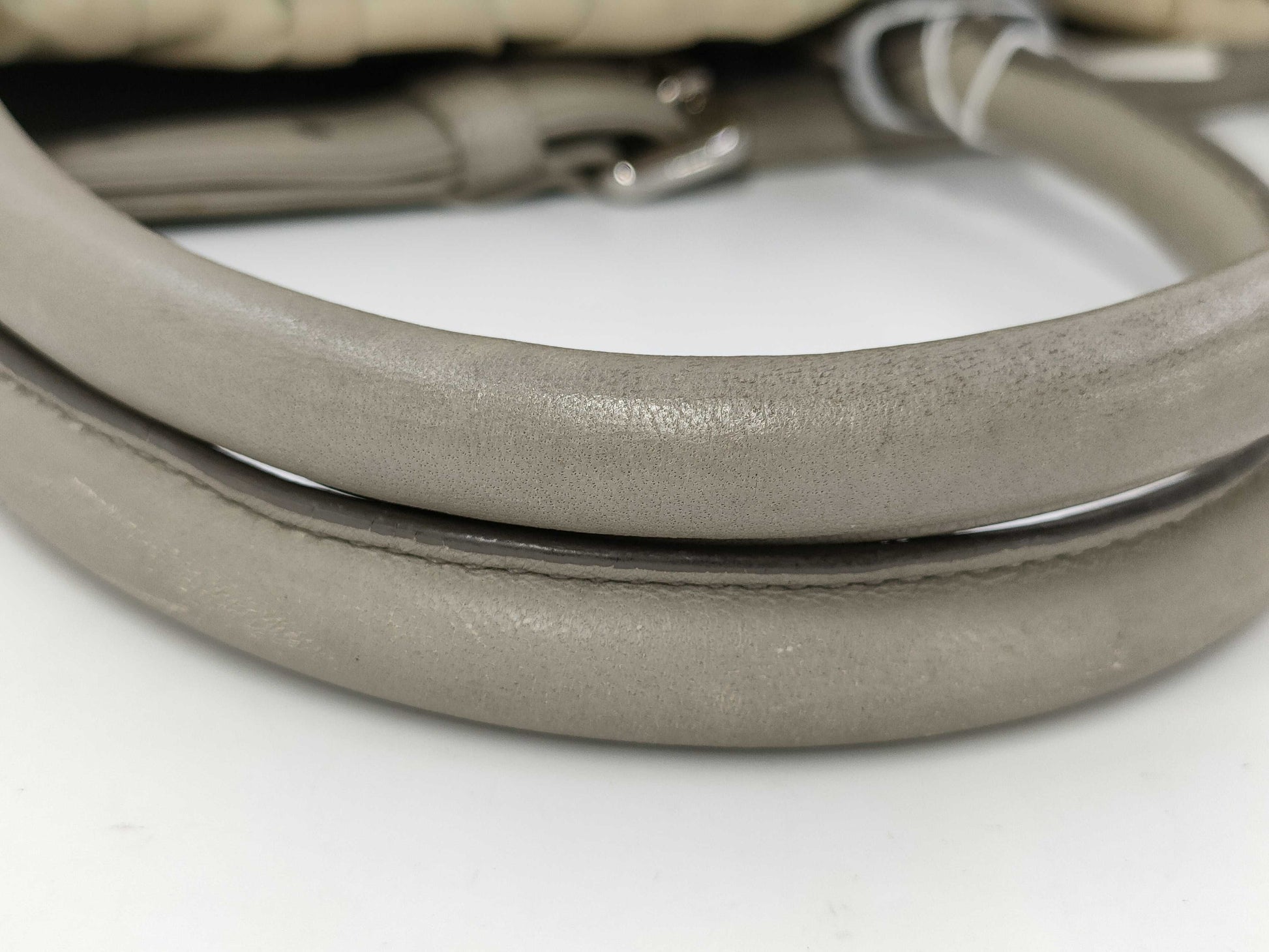 PRADA Triangle Logo Gathered Handbag