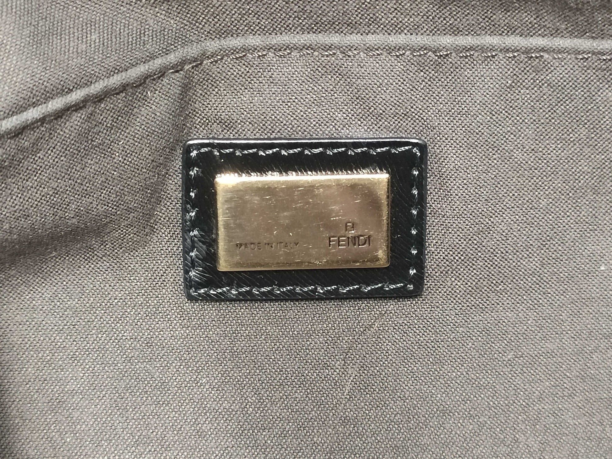 FENDI Zucchino Handbag Handbag