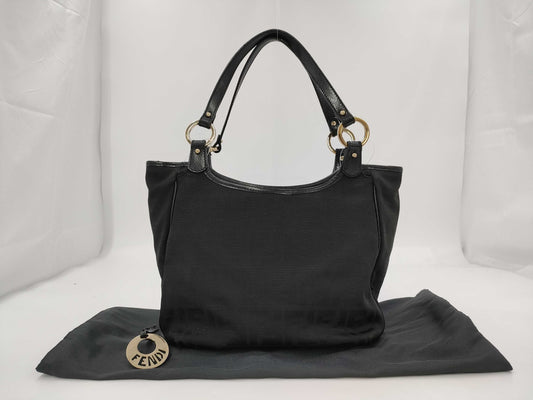 FENDI Zucchino Handbag Handbag