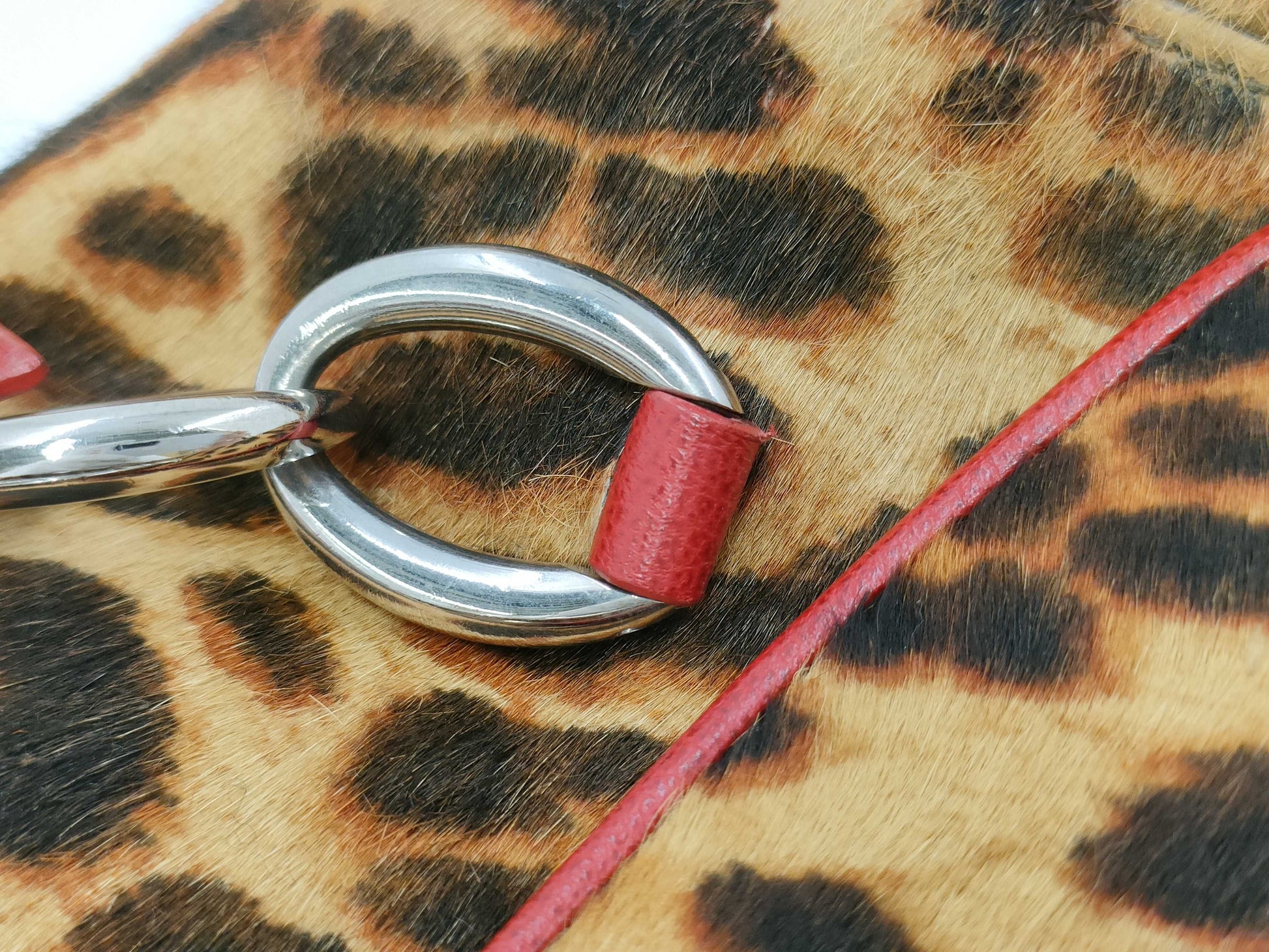 Dior Leopard Print Harako Handbag Handbag