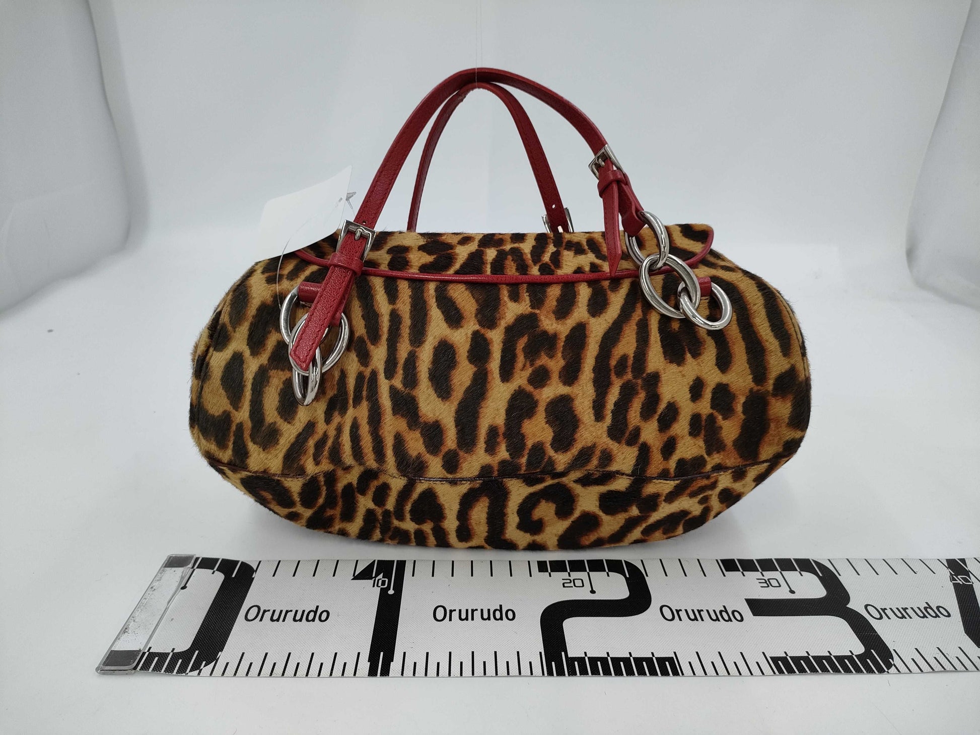 Dior Leopard Print Harako Handbag Handbag