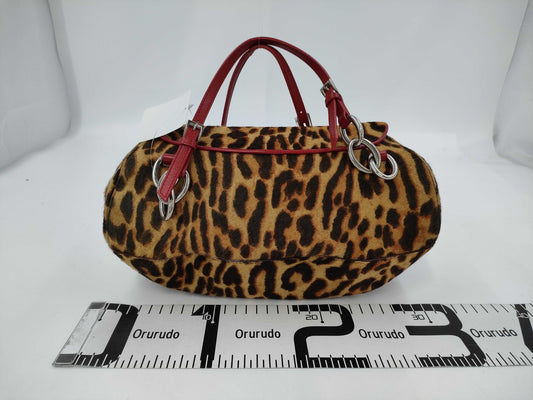 Dior Leopard Print Harako Handbag Handbag
