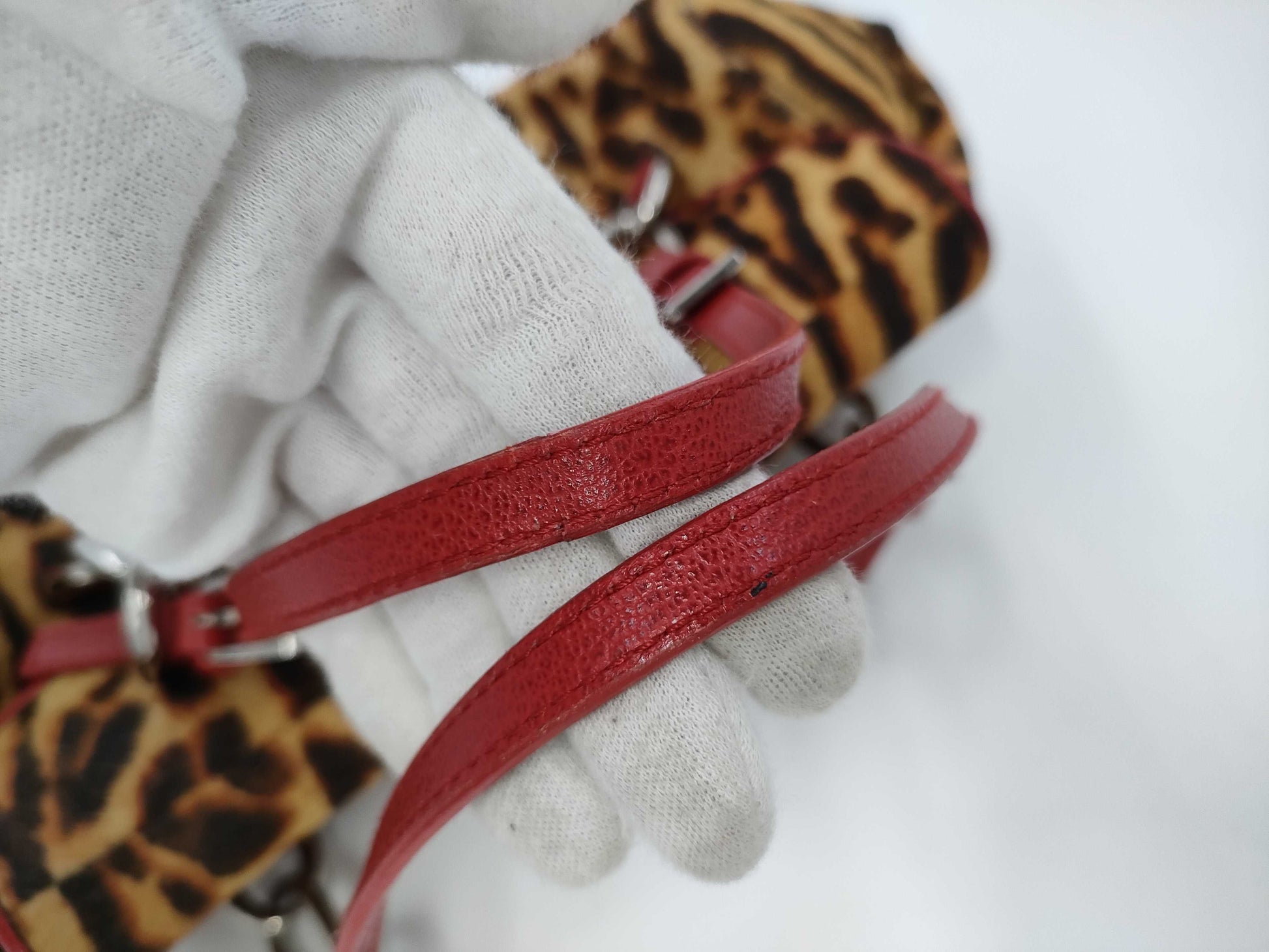 Dior Leopard Print Harako Handbag Handbag