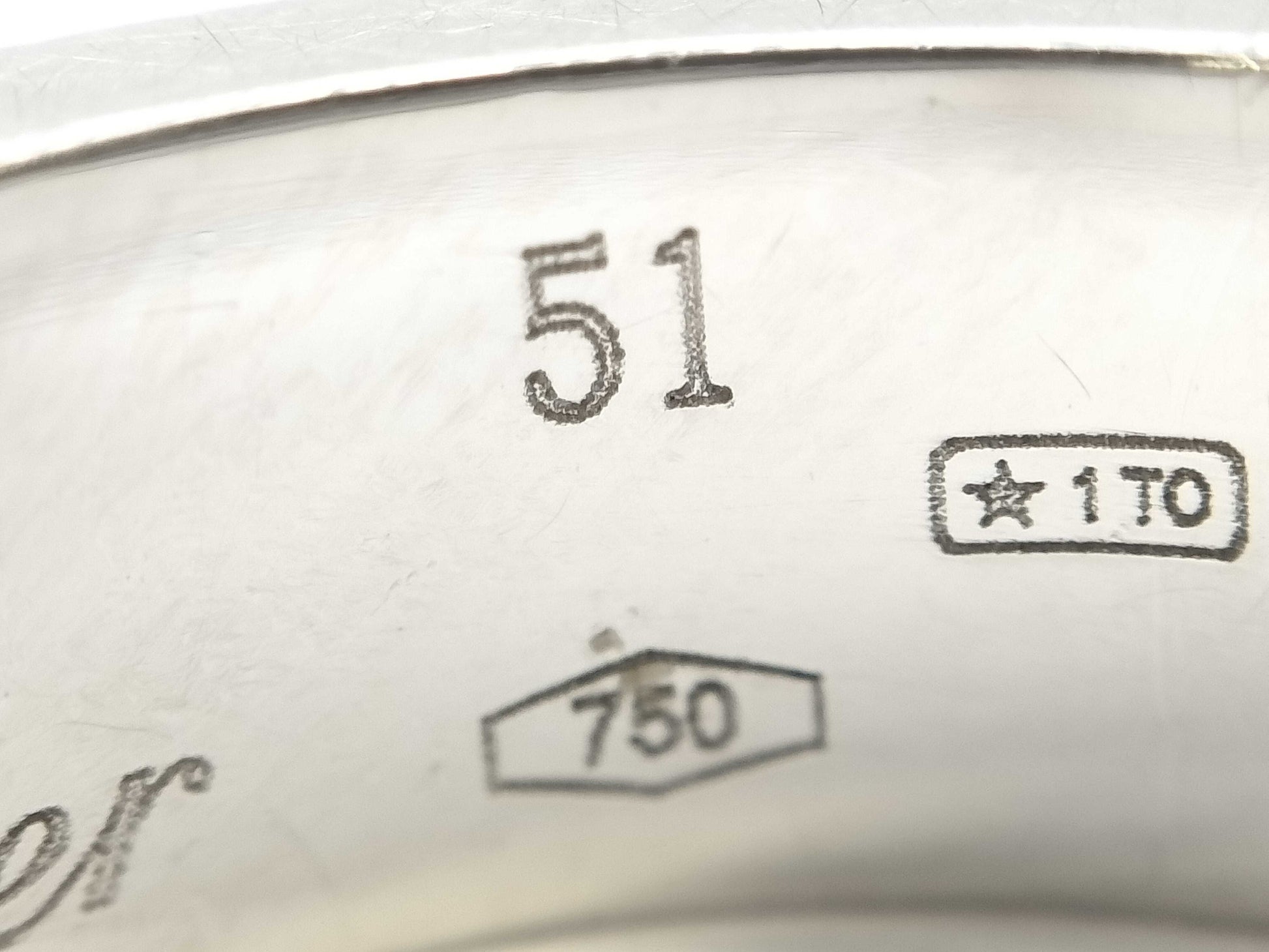 Cartier Anniversary #51 1PD WG 750 12.5g Ring 