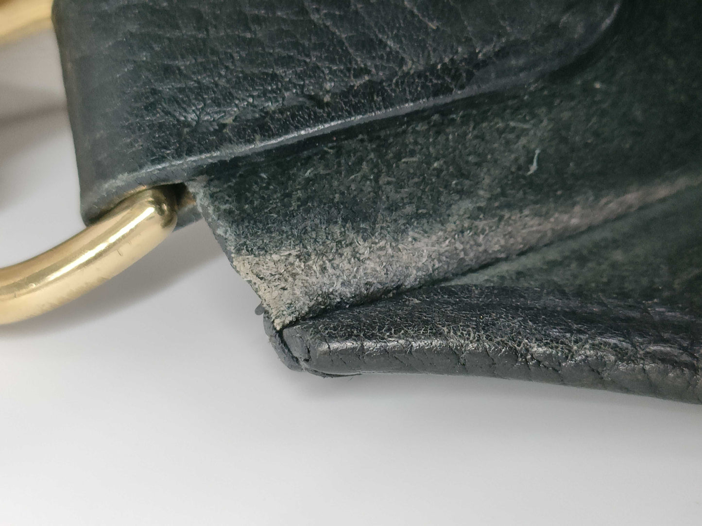 HERMES Evelyn Black Engraved Gold Hardware Shoulder Bag