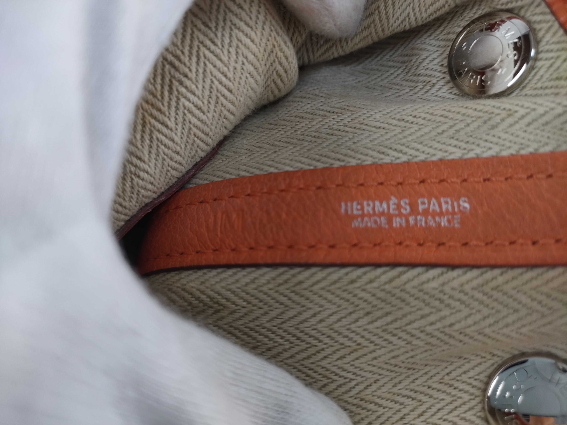 HERMES Garden Party TPM Negonda Orange Medium Handbag