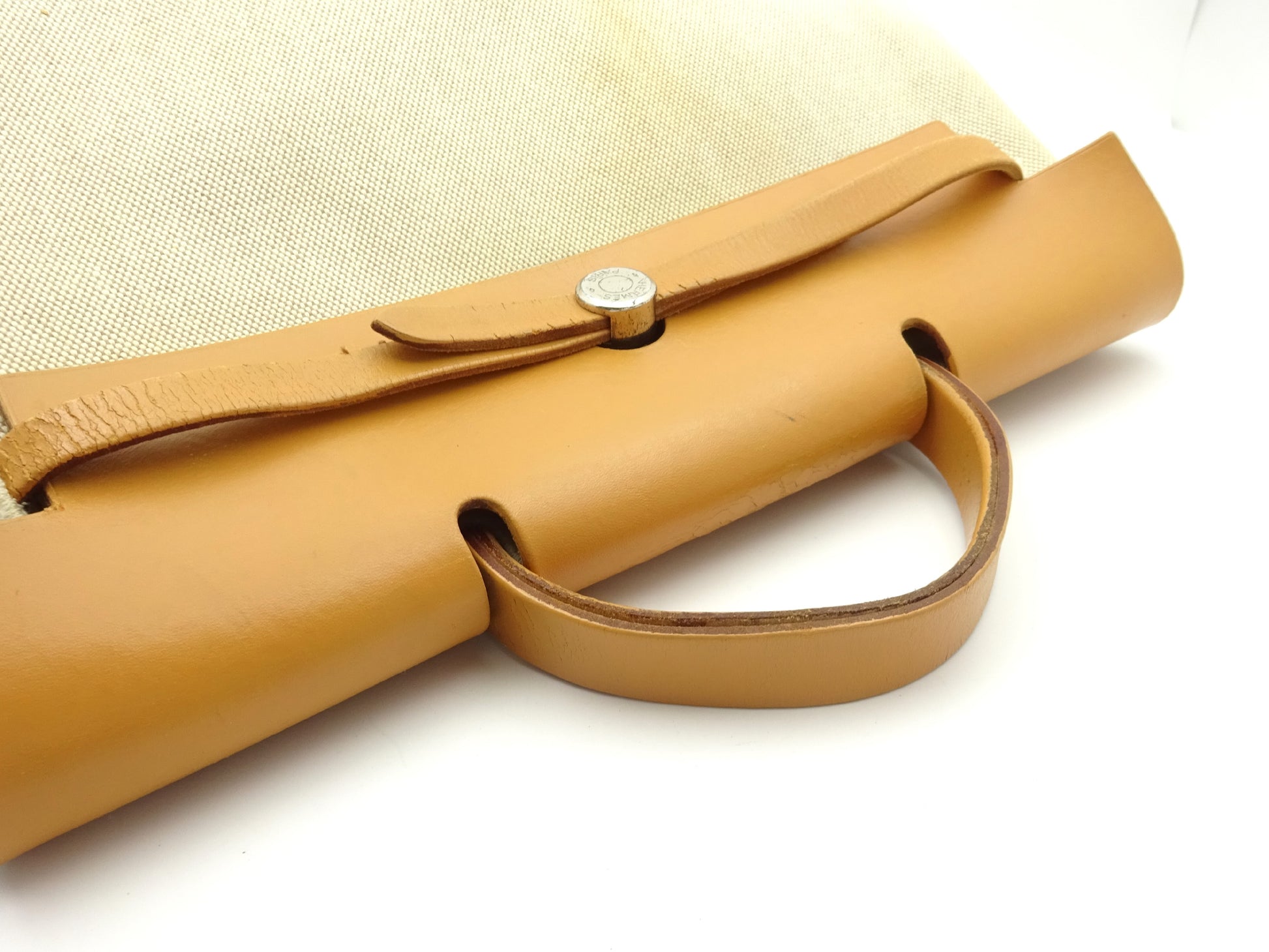 HERMES Airbag □G engraved handbag