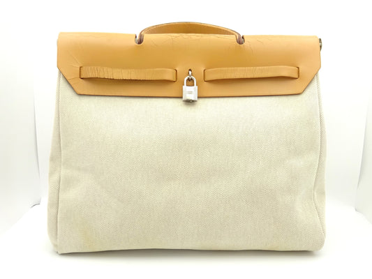 HERMES Airbag □G engraved handbag