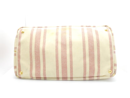 PRADA Canapa Coated Canvas 2-Way Tote Bag