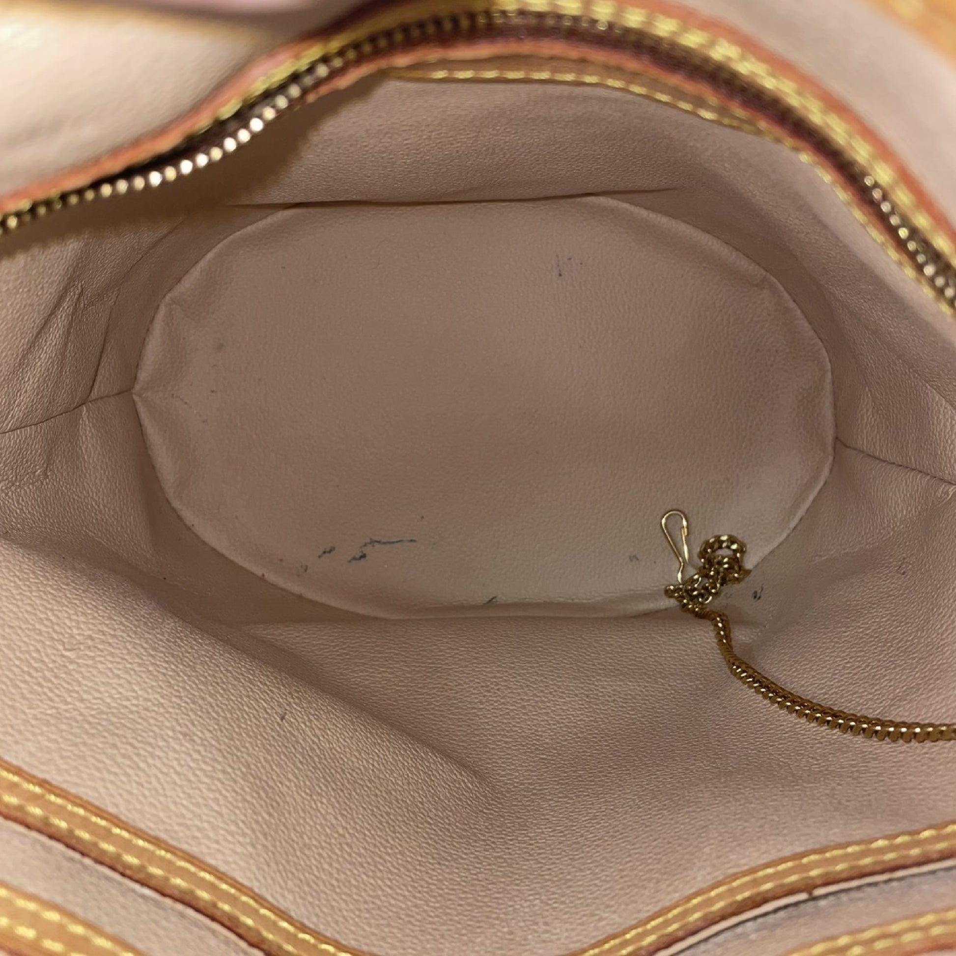LOUIS VUITTON Monogram Bucket PM Tote Bag with Pouch