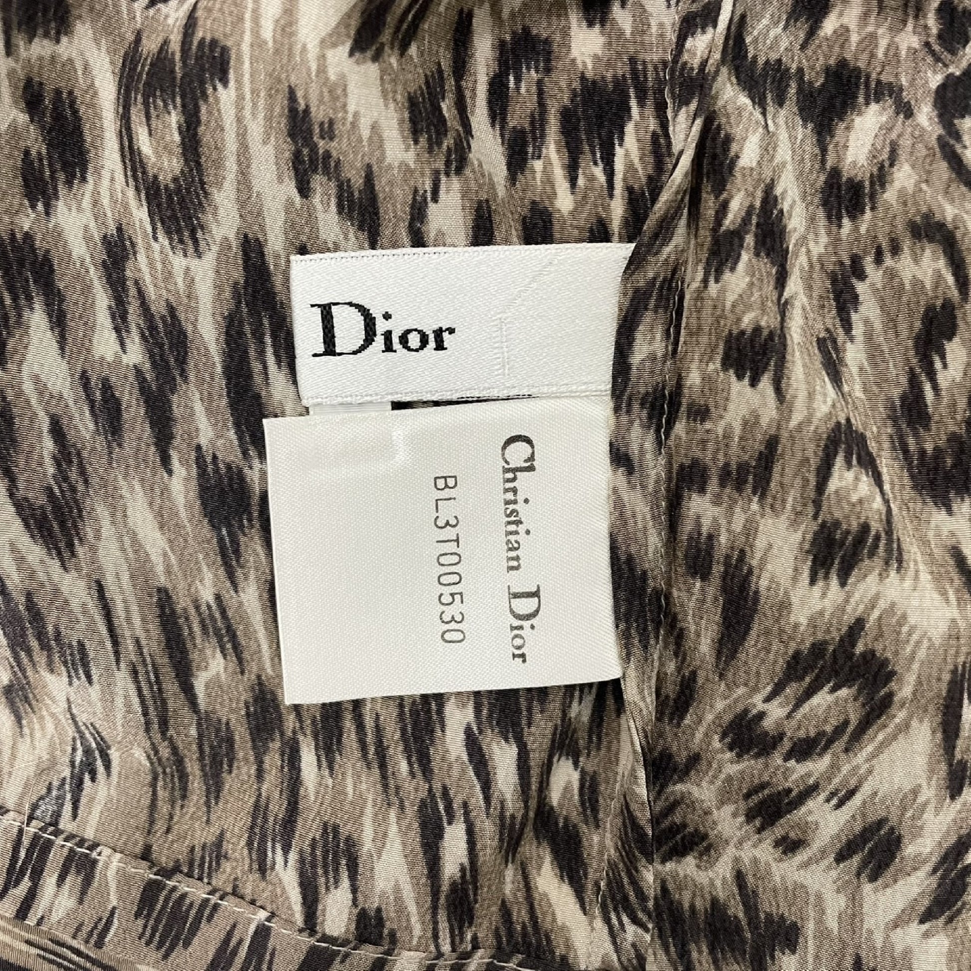 Dior Leopard Print Shirt M Shirt