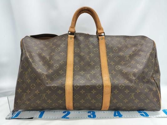 LOUIS VUITTON Monogram Keepall 55 Boston Bag
