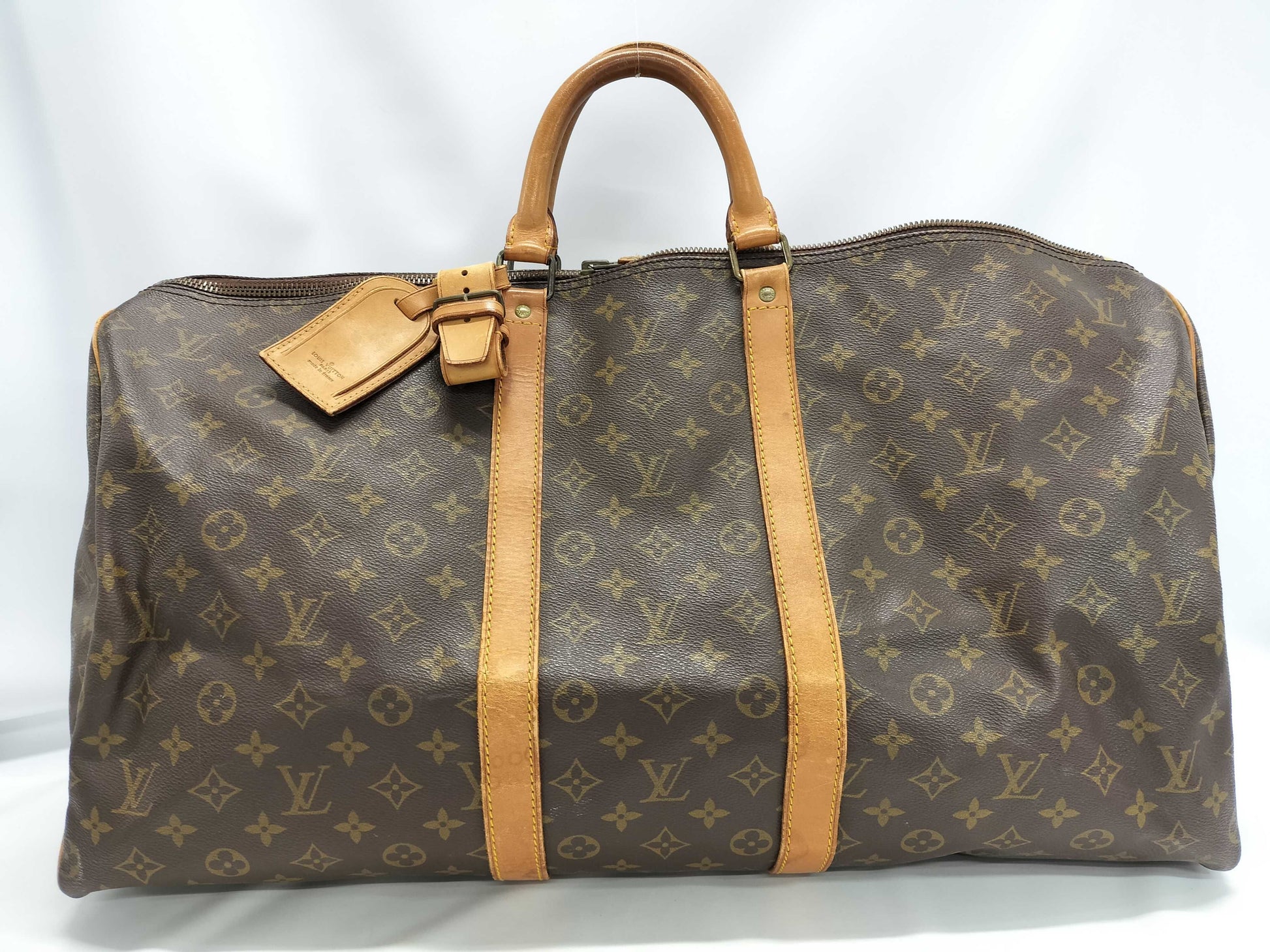 LOUIS VUITTON Monogram Keepall 55 Boston Bag