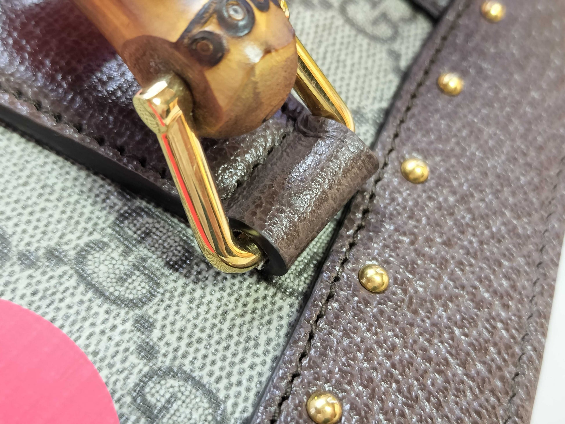 GUCCI Bamboo Diana Medium 2-Way Tote Bag with Dots, 678842
