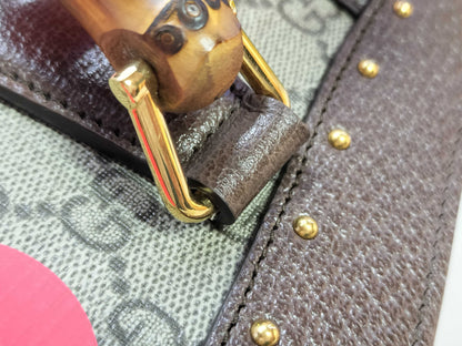GUCCI Bamboo Diana Medium 2-Way Tote Bag with Dots, 678842
