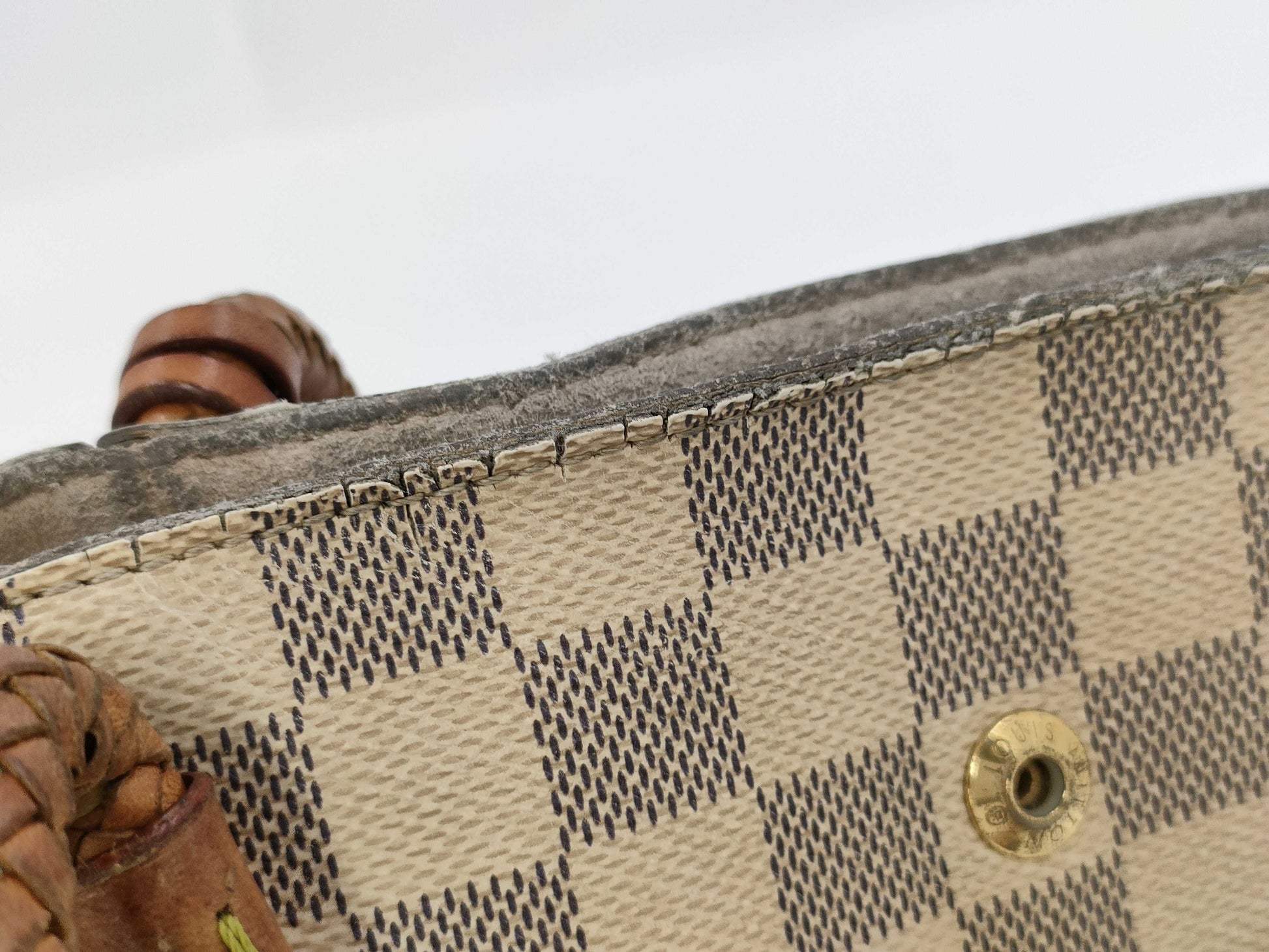 LOUIS VUITTON Damier Azur Propriano Tote Bag N44027/TJ3107