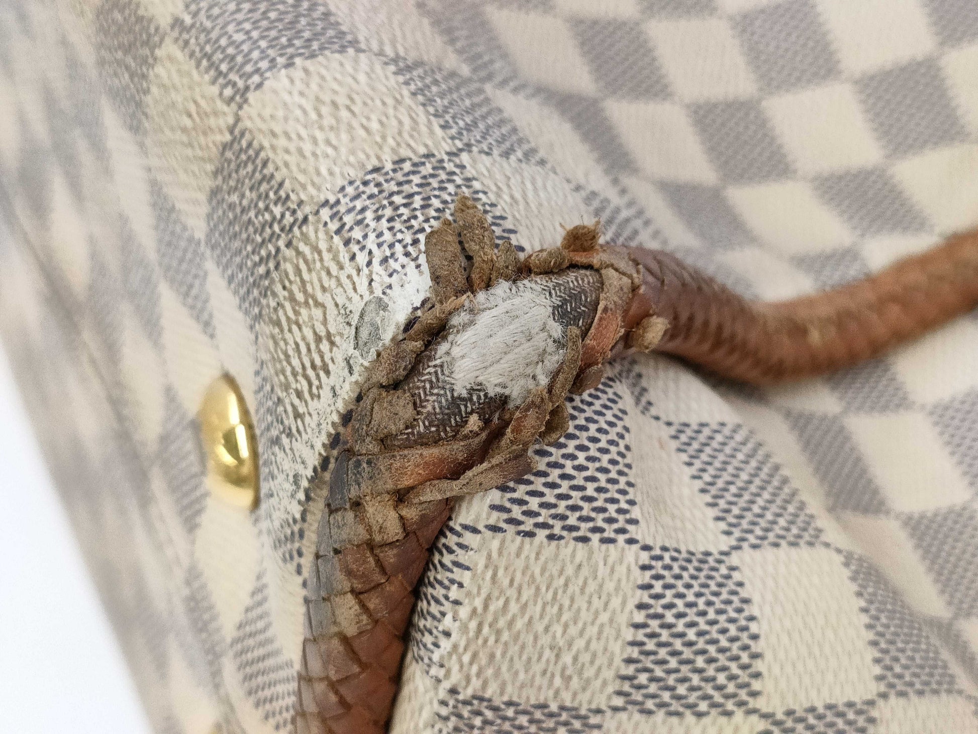 LOUIS VUITTON Damier Azur Propriano Tote Bag N44027/TJ3107