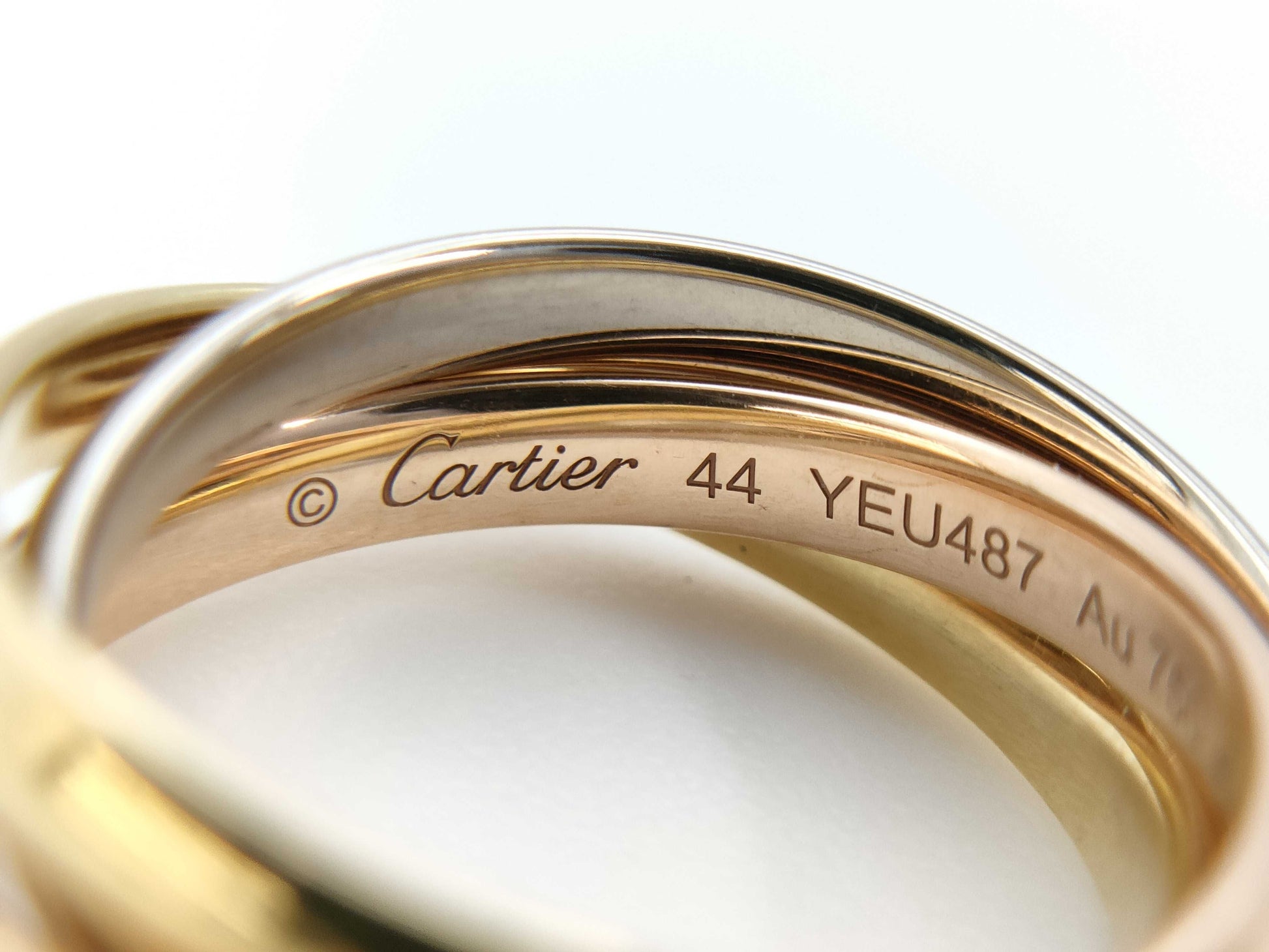 Cartier Trinity #44 AU750 5.3g Ring 