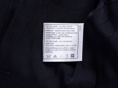CHANEL 05C Trimmed Double Tweed Jacket, Size 36, Black, Anne Hathaway Jacket