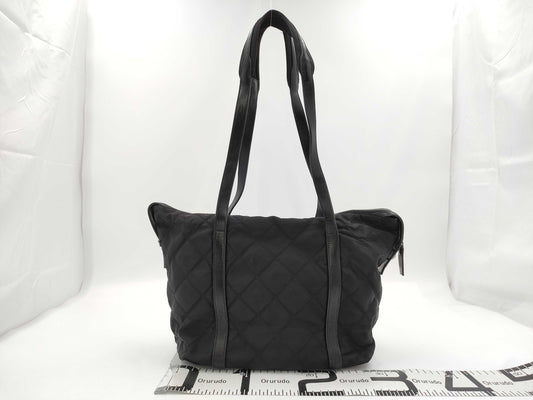 PRADA Quilted Taste Nylon Black Tote Bag