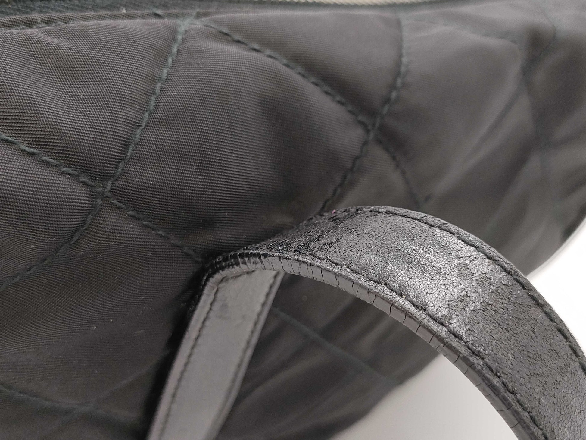 PRADA Quilted Taste Nylon Black Tote Bag
