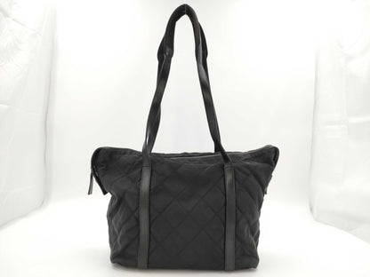 PRADA Quilted Taste Nylon Black Tote Bag