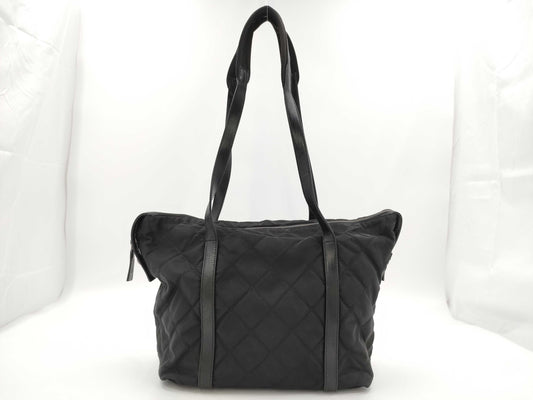 PRADA Quilted Taste Nylon Black Tote Bag