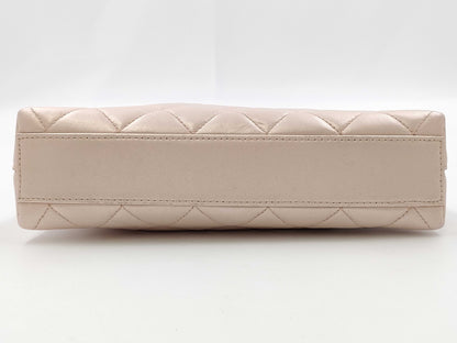 CHANEL Matelasse Pink Chain Coco Mark Handbag