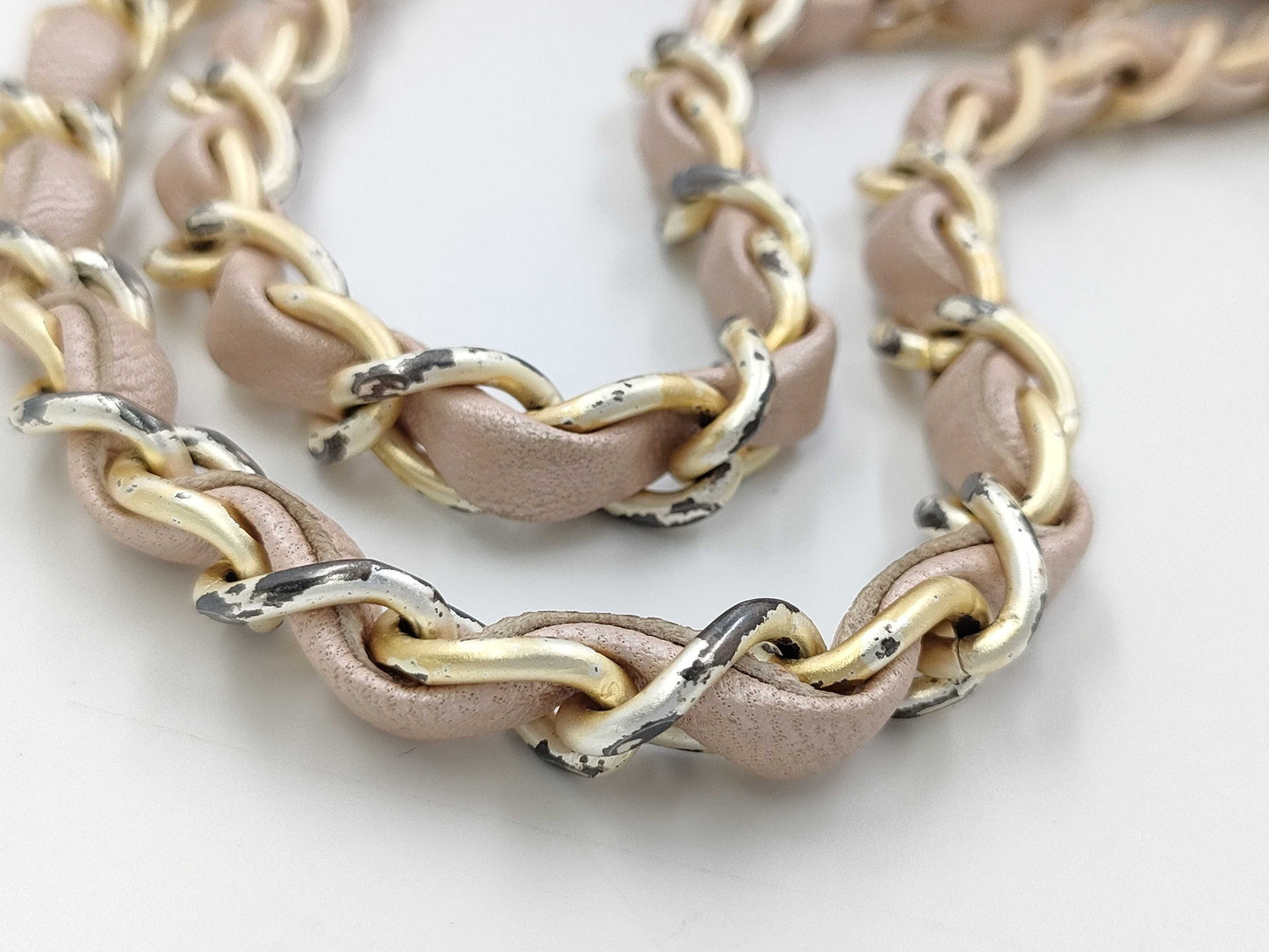 CHANEL Matelasse Pink Chain Coco Mark Handbag