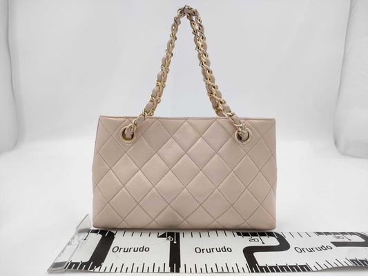CHANEL Matelasse Pink Chain Coco Mark Handbag