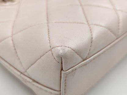 CHANEL Matelasse Pink Chain Coco Mark Handbag