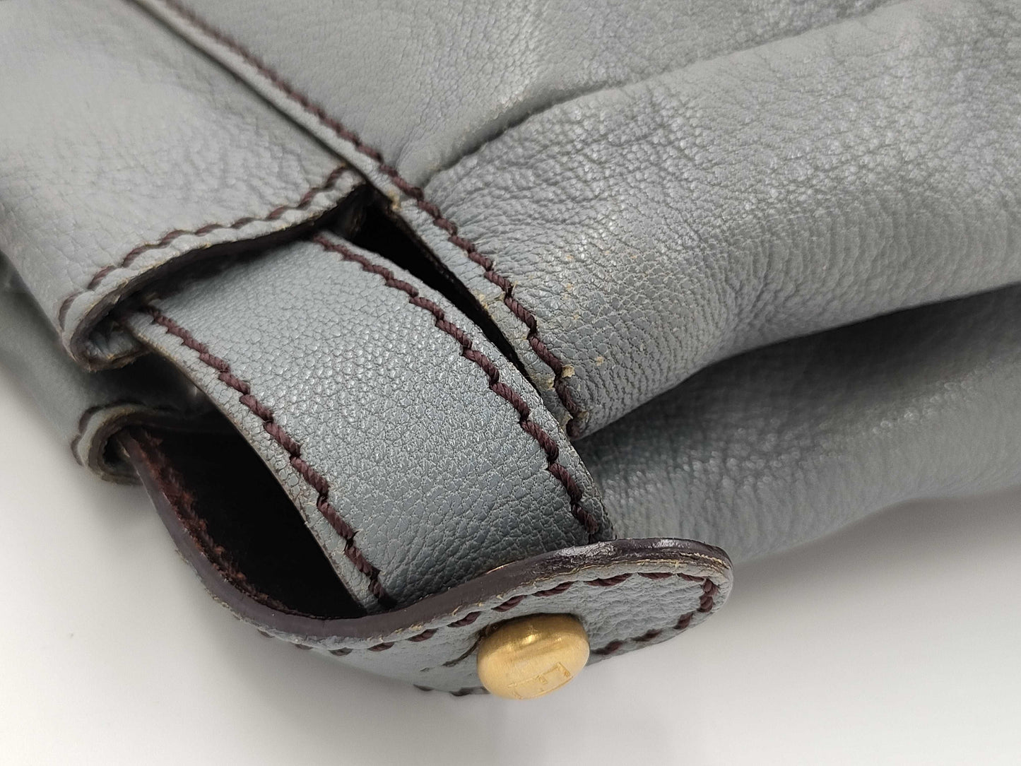 FENDI Peekaboo 2-way shoulder handbag in gray