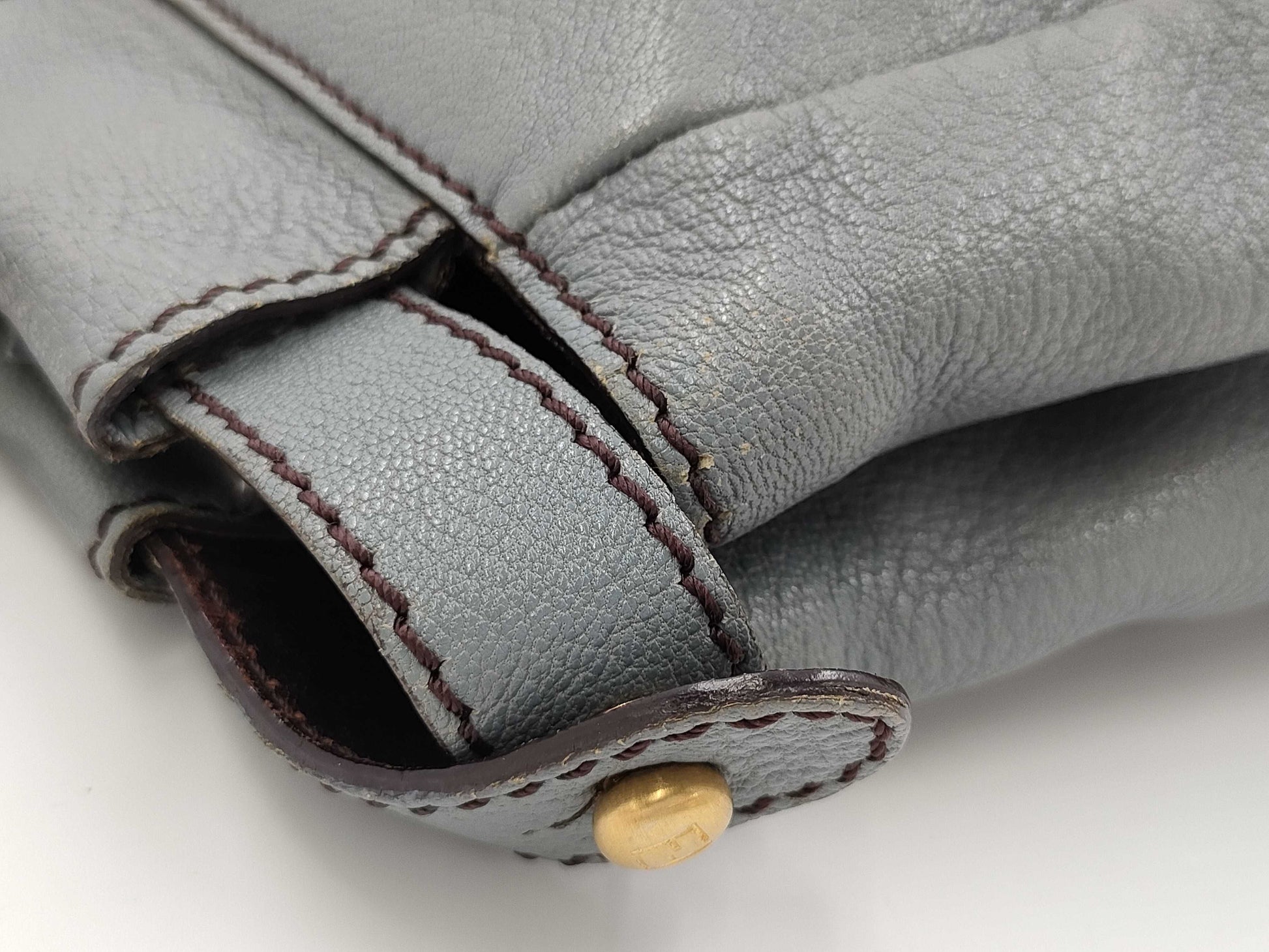 FENDI Peekaboo 2-way shoulder handbag in gray