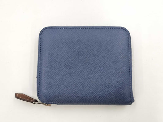 HERMES Azap Silkin Compact Wallet with C Stamp
