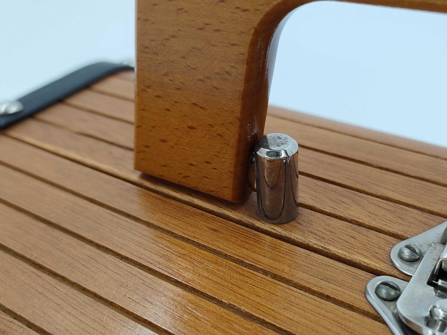 CHANEL Wood Vanity Handbag Vanity Bag