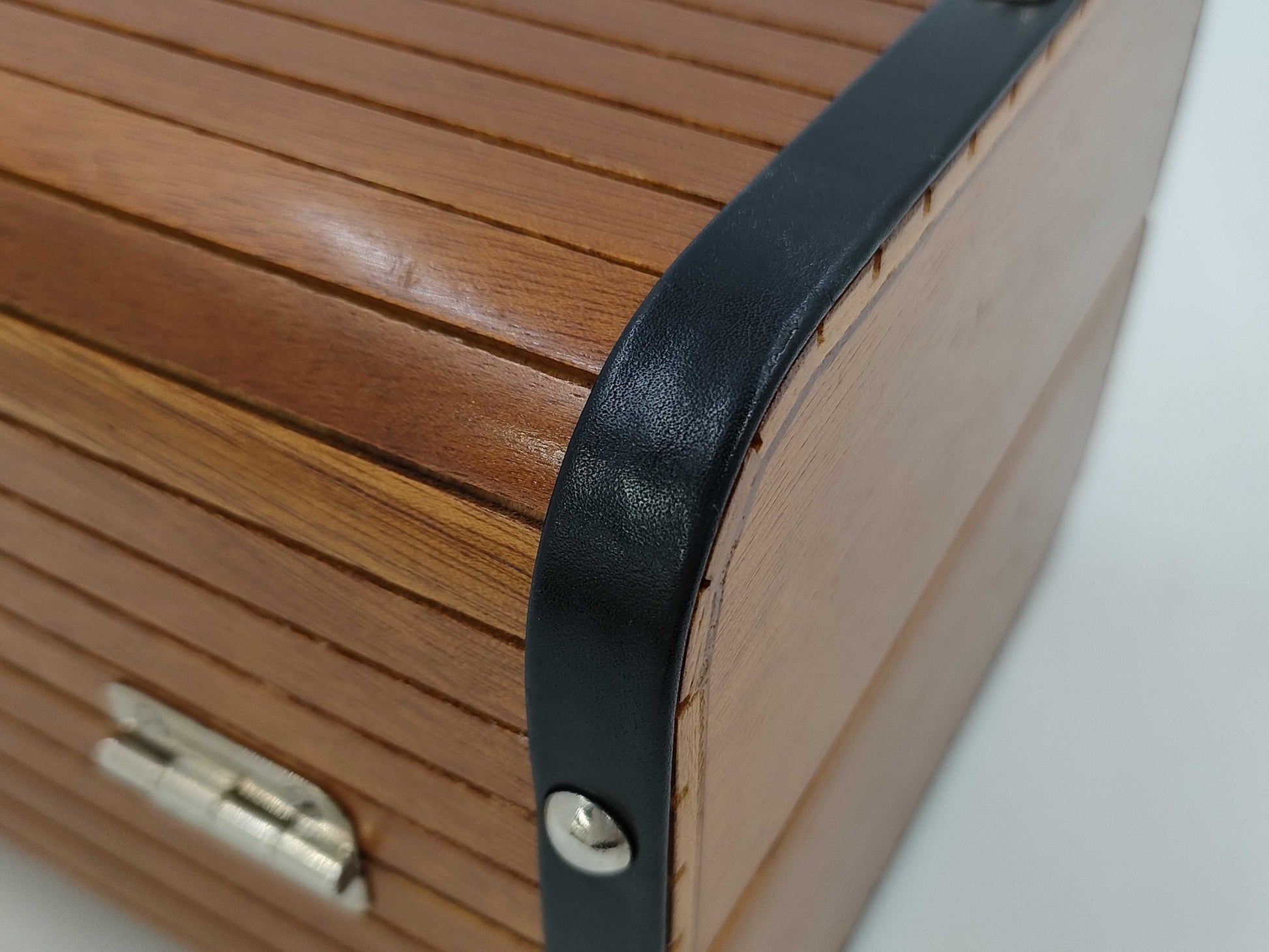 CHANEL Wood Vanity Handbag Vanity Bag