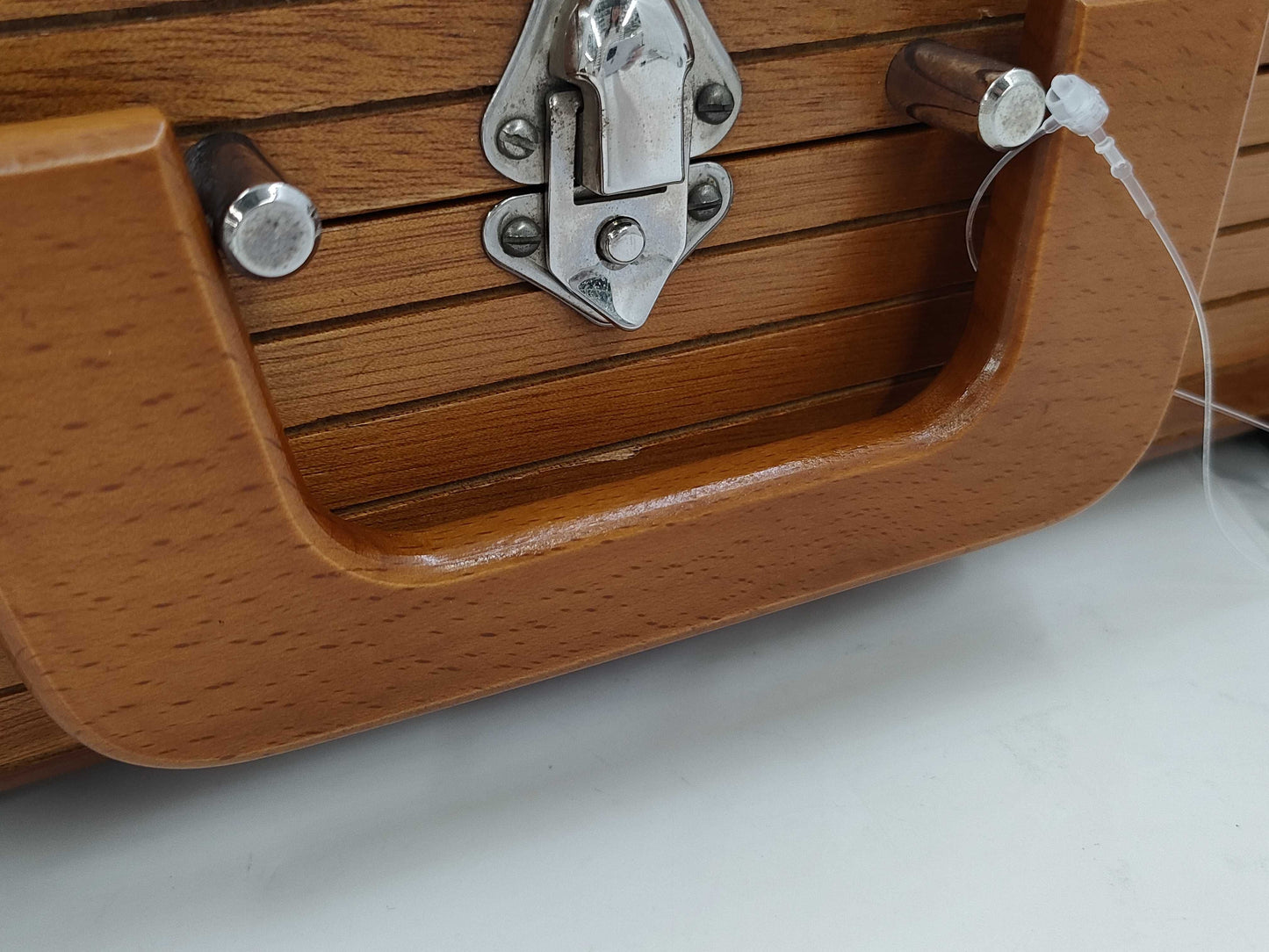 CHANEL Wood Vanity Handbag Vanity Bag