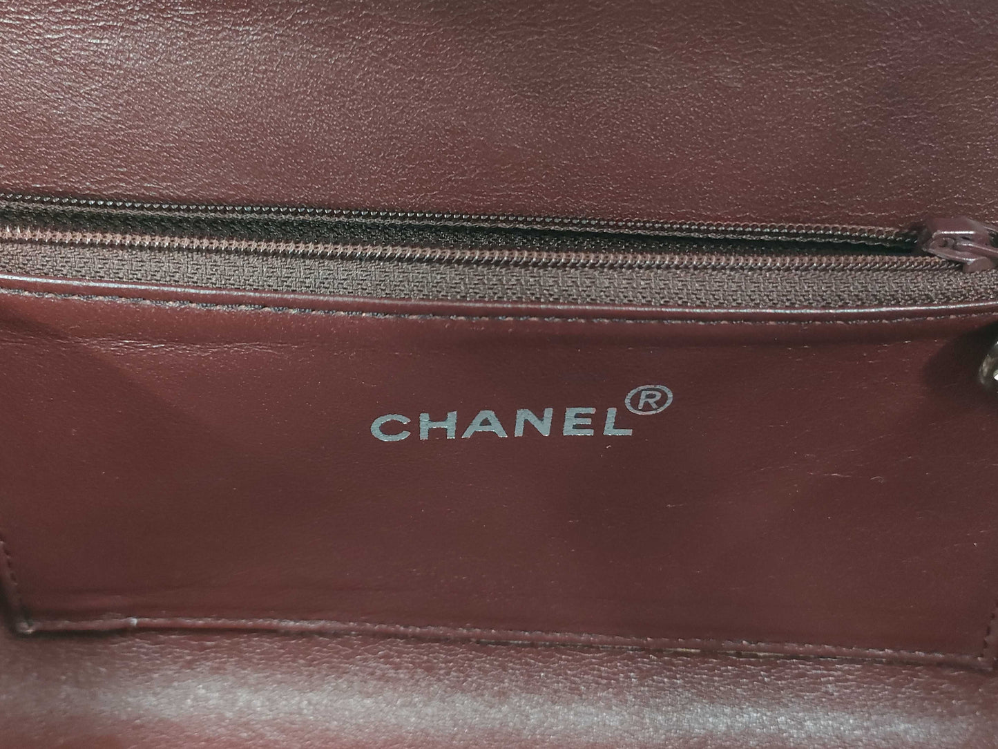 CHANEL Wood Vanity Handbag Vanity Bag